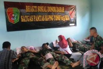 Satgas Pamtas Yonif 613/RJA gelar bhakti sosial di Merauke