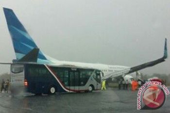 Garuda tergelincir di Bandara Hasanuddin