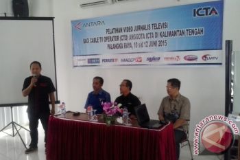 Antara dan ICTA Gelar Pelatihan Bagi Jurnalis Televisi Kalteng