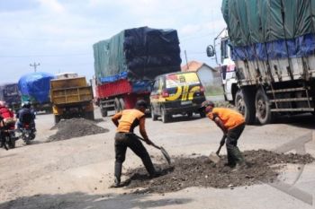 Jalur Mudik di Temanggung Mulai Ditambal