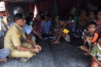 217 warga Hamadi mengungsi di tenda pascakebakaran