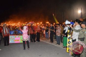 Pekan Raya Ramadhan Ceria Ke-2 di Lamandau Dimeriahkan 2000 Obor