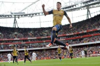 Arsenal hancurkan Lyon dengan skor 6-0