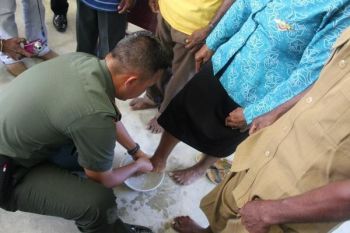 Dandim Yawa tinjau Markas OPM di Kampung Sasawa