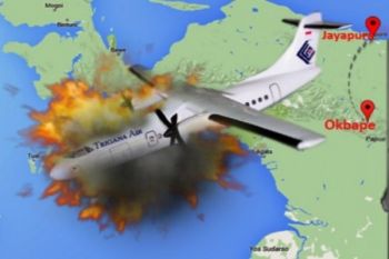 Warga serahkan serpihan badan pesawat Trigana Air