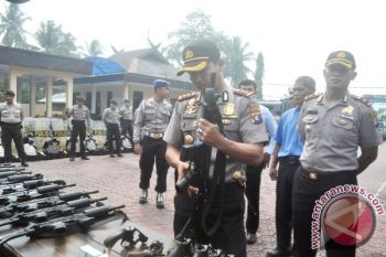 Polres Barut Gelar Pasukan Pengamanan Pilgub Kalteng 