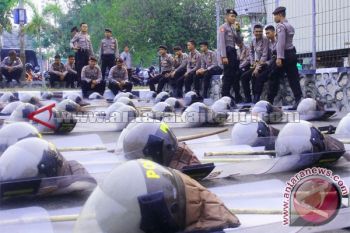 Ratusan Polisi Amankan Pemilihan Nomor Urut Cagub-Cawagub