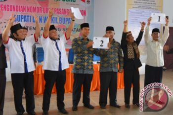KPU Lampung Selatan Undi Nomor Urut Calon 