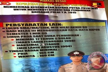 Penerimaan Bintara Kedepankan Prinsip "Betah"