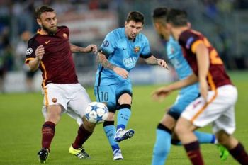 Liga Champions : Roma tahan imbang Barca 1-1