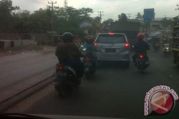 Hati-hati Jalinsum Hajimena Natar Lampung Selatan Macet