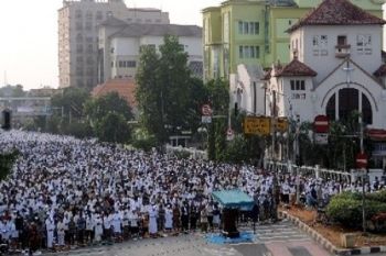 Muhammadiyah laksanakan Shalat Iduladha di tengah kemacetan