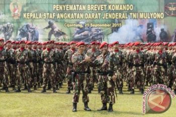 KSAD Jenderal TNI Mulyono Jadi Warga Kehormatan Kopassus