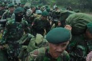 Prajurit TNI Fokus Padamkan Kebakaran Perbatasan Riau-Jambi