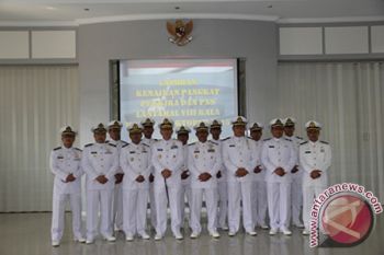 Danlantamal terima laporan korps kenaikan pangkat perwira 