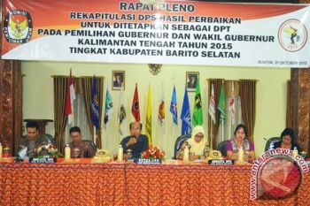 DPT Barito Selatan Ditetapkan 106. 478 Pemilih