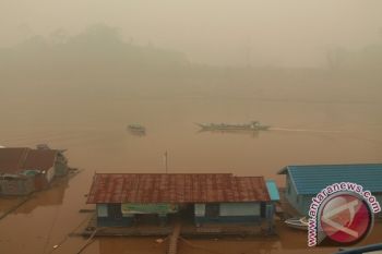 Jarak Pandang Di Muara Teweh 20 Meter 