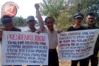 Ahli waris lahan bersikukuh akan tutup tol 