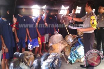 8 Warga Kotim Ditangkap Saat Menambang 