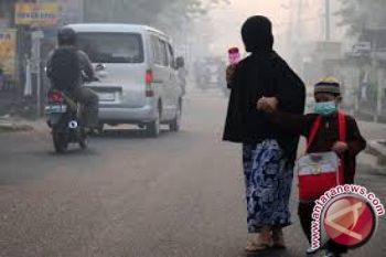 Asap Kebakaran Hutan Ganggu Kesehatan Warga Palu 
