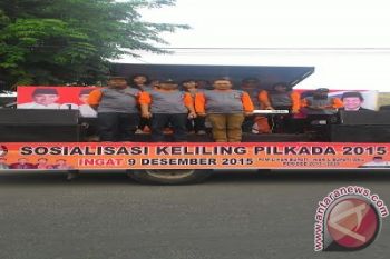 KPU sosialisasi Pilkada keliling Kota Baturaja