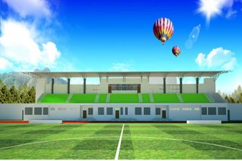 Lampung Barat Bangun Stadion Skala Bghak