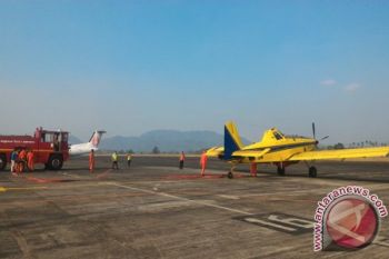 Persediaan air Bandara Samrat melimpah padamkan api