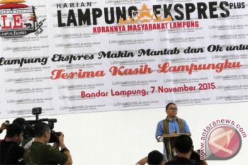 Ketua MPR Hadiri HUT Lampung Ekspres Plus 