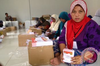 KPU Lingga Tuntaskan Pelipatan Surat Suara Pilgub