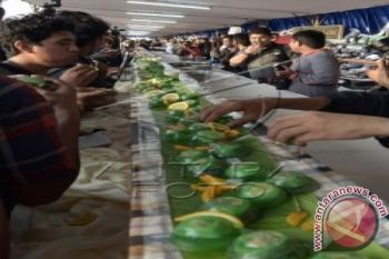 Pisang ijo terpanjang Makassar pecahkan rekor MURI