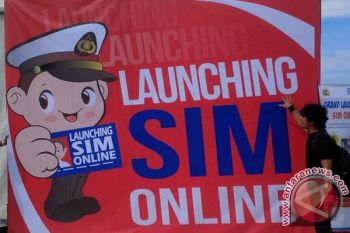 SIM online diluncurkan serentak lima kota 