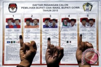 Hanya tiga kandidat Gowa salurkan hak pilih 
