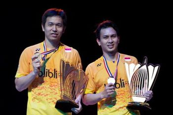 Hendra/Ahsan sabet gelar Super Series Finals 2015