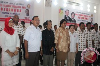 Pelantikan PAC Gerindra di Papua