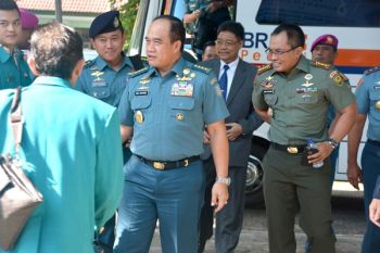 Danrem Gatam Dampingi KSAL di Lampung