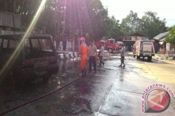 Satu Unit Mobil Terbakar Di SPBU Barsel 