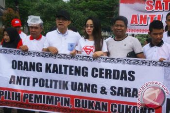 Masyarakat Kalteng Deklarasi Anti Politik Uang