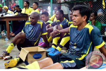 Pemain Persipura Jayapura ramaikan turnamen futsal ABR Cup 