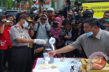 Polda Sumsel musnahkan barang bukti narkoba 