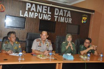 Bupati Chusnunia Silaturahmi dengan Polres Lampung Timur