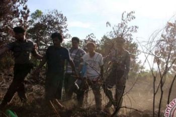 Pria 50 Tahun Tertangkap Tangan Satgas Bakar Lahan di Rohul