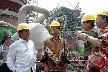 Menteri Perindustrian tinjau pembangunan pabrik "OKI Pulp" 