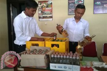 Polres Kulon Progo amankan ratusan minuman keras