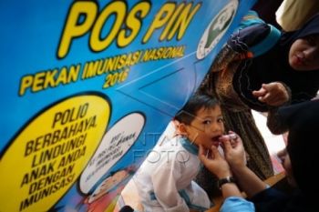 Menkes: Imunisasi Polio Efektif Cegah Kecacatan