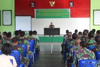Dandim 1709/Yawa ingatkan prajuritnya jaga netralitas TNI