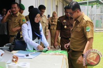 Kepala Desa di PALI mendadak dites urine
