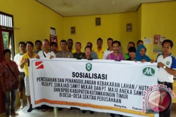 PT Maju Aneka Sawit Sosialisasikan Larangan Membakar Lahan