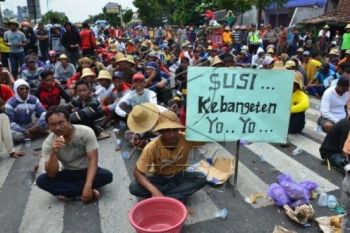 Seribuan Nelayan Tuntut Pencabutan Peraturan Larangan Cantrang