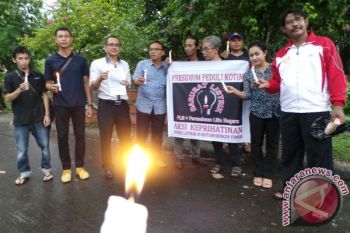 Seribu Lilin Sindir Krisis Listrik di Kotawaringin Timur
