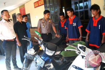 Polres Barito Utara Amankan Empat Pelaku Curanmor